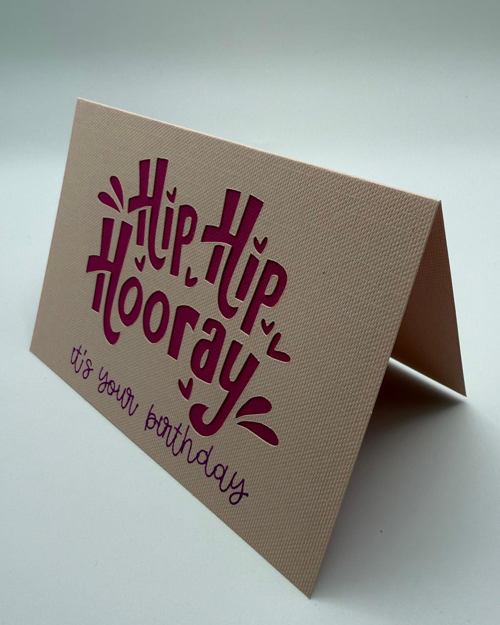 Handmade Birthday Card | Holographic Foil, Navy Blue Cardstock