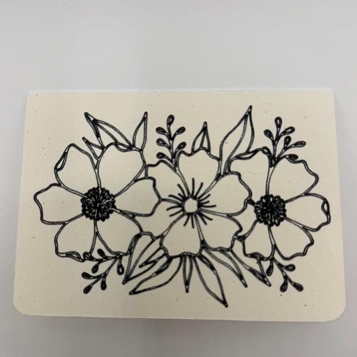 Hibiscus Greeting Card – Color Your Own or Pre-Colored Floral Note Card