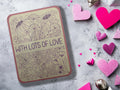Handmade "With Lots of Love" Floral Greeting Card - Unique Anniversary Greeting