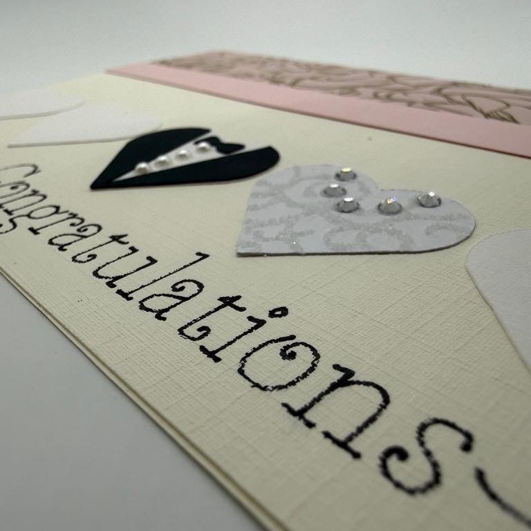 Modern Mr and Mrs Wedding Card - Black and White Anniversary Note