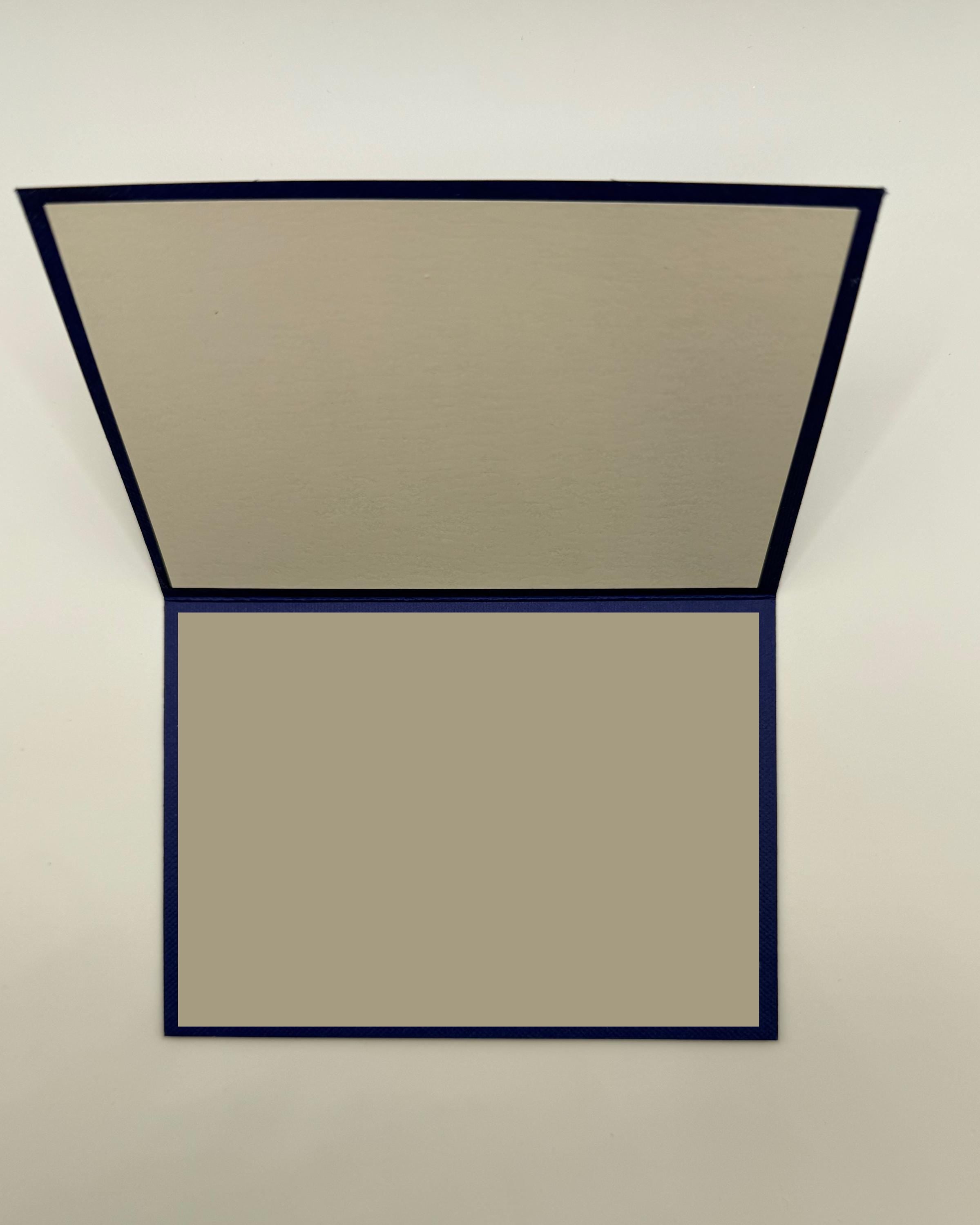 Handmade Birthday Card | Holographic Foil, Navy Blue Cardstock