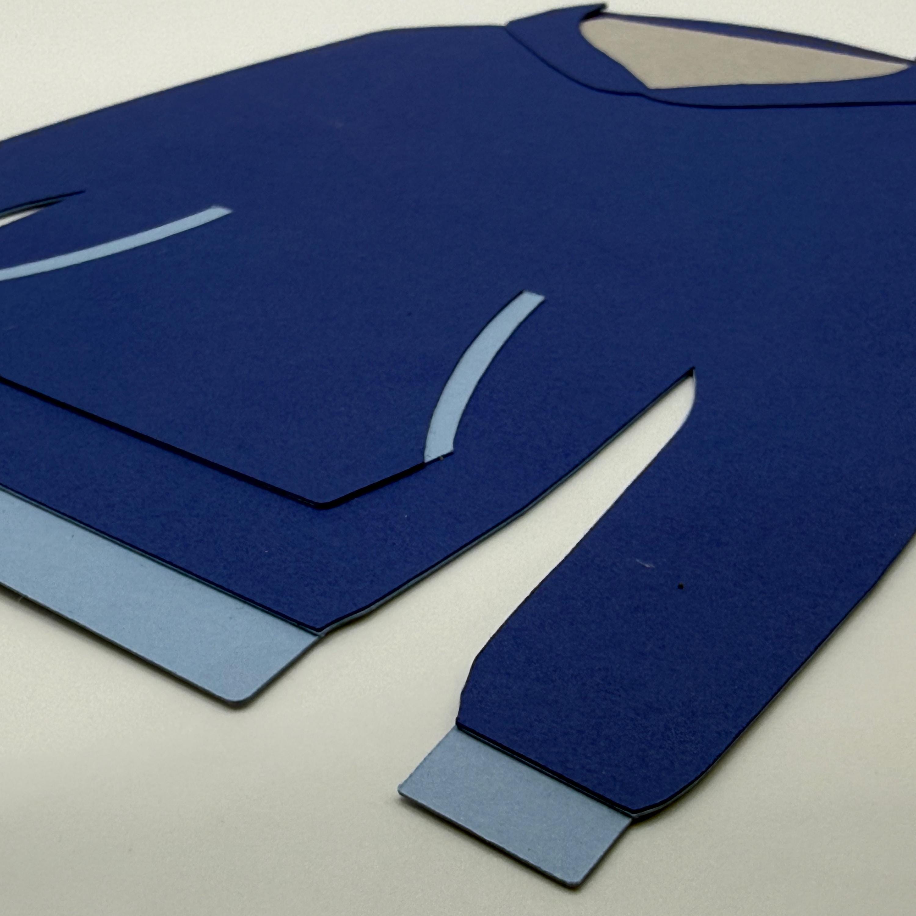 Hoodie Gift Card Holder – 3D Royal Blue Sweatshirt Card Sleeve