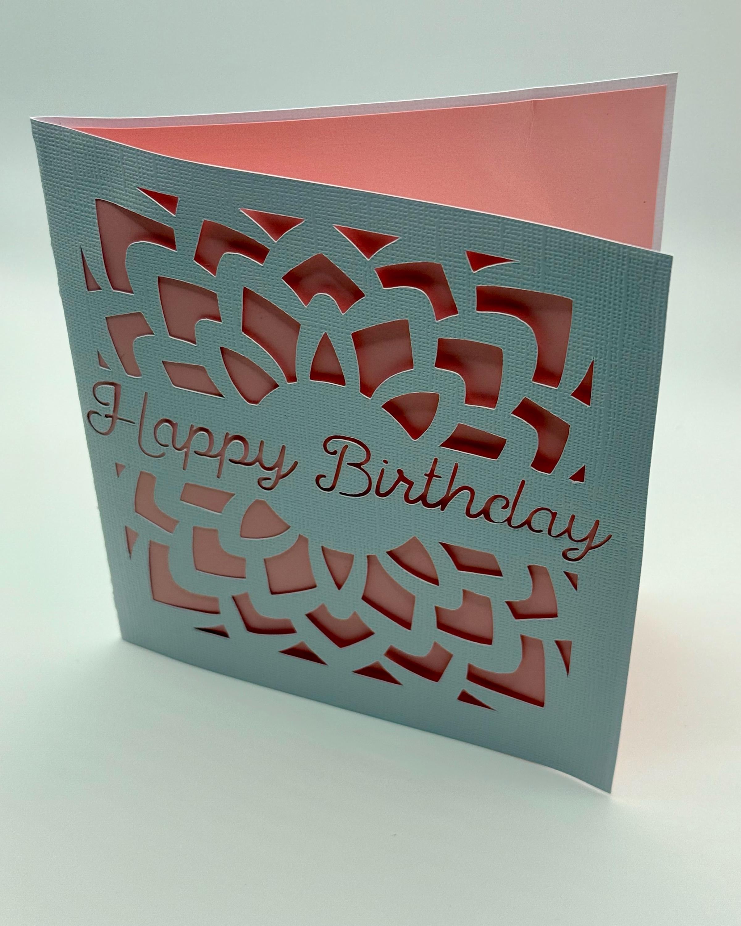 Glitter Mandala Handmade Birthday Card | Die Cut Design
