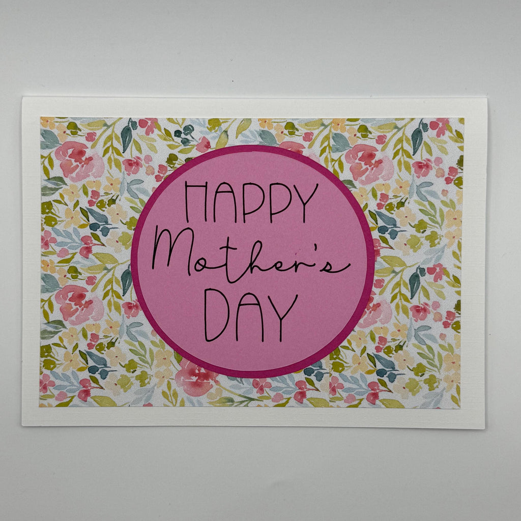 Handmade Floral Mother's Day Card – Vintage Inspired Spring Greeting Note