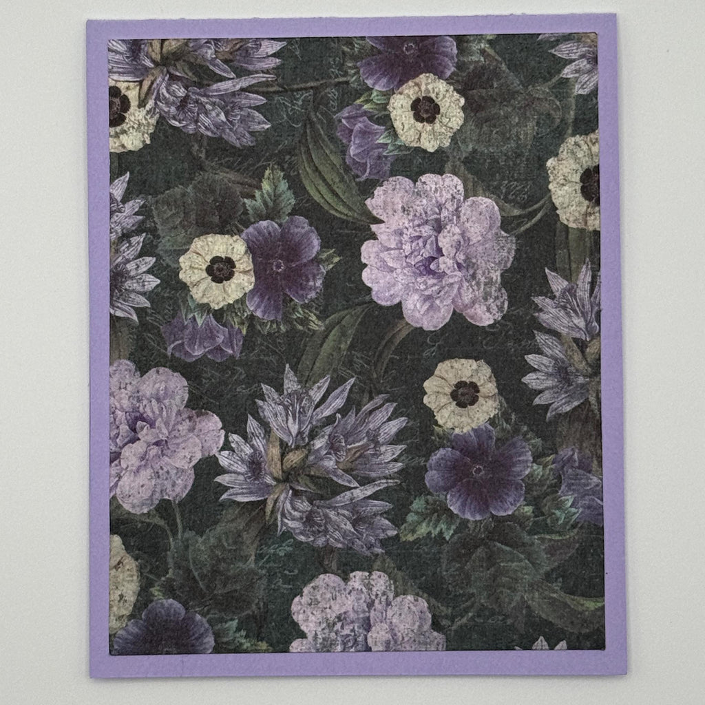 Gift Card Holder – Moody Purple Floral with "Be You, Do You" Encouragement