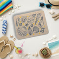 Seashell Greeting Card | Vintage Coastal Nautical Design | Beach Birthday, Thank You & Summer Note Card