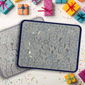Handmade Birthday Card | Holographic Balloon Letters in Blue or Lavender | Unique Confetti Celebration Card