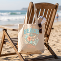 Beach Vibes Tropical Tote Bag