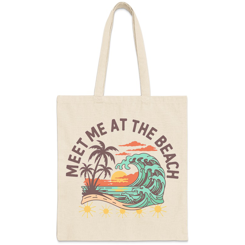 Meet Me At The Beach Coastal Tote Bag