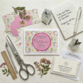 Handmade Floral Mother's Day Card – Vintage Inspired Spring Greeting Note