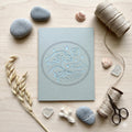 Handmade Coastal Ocean Wave Card – 3D Layered Sea Foam Design, Nautical Stationery