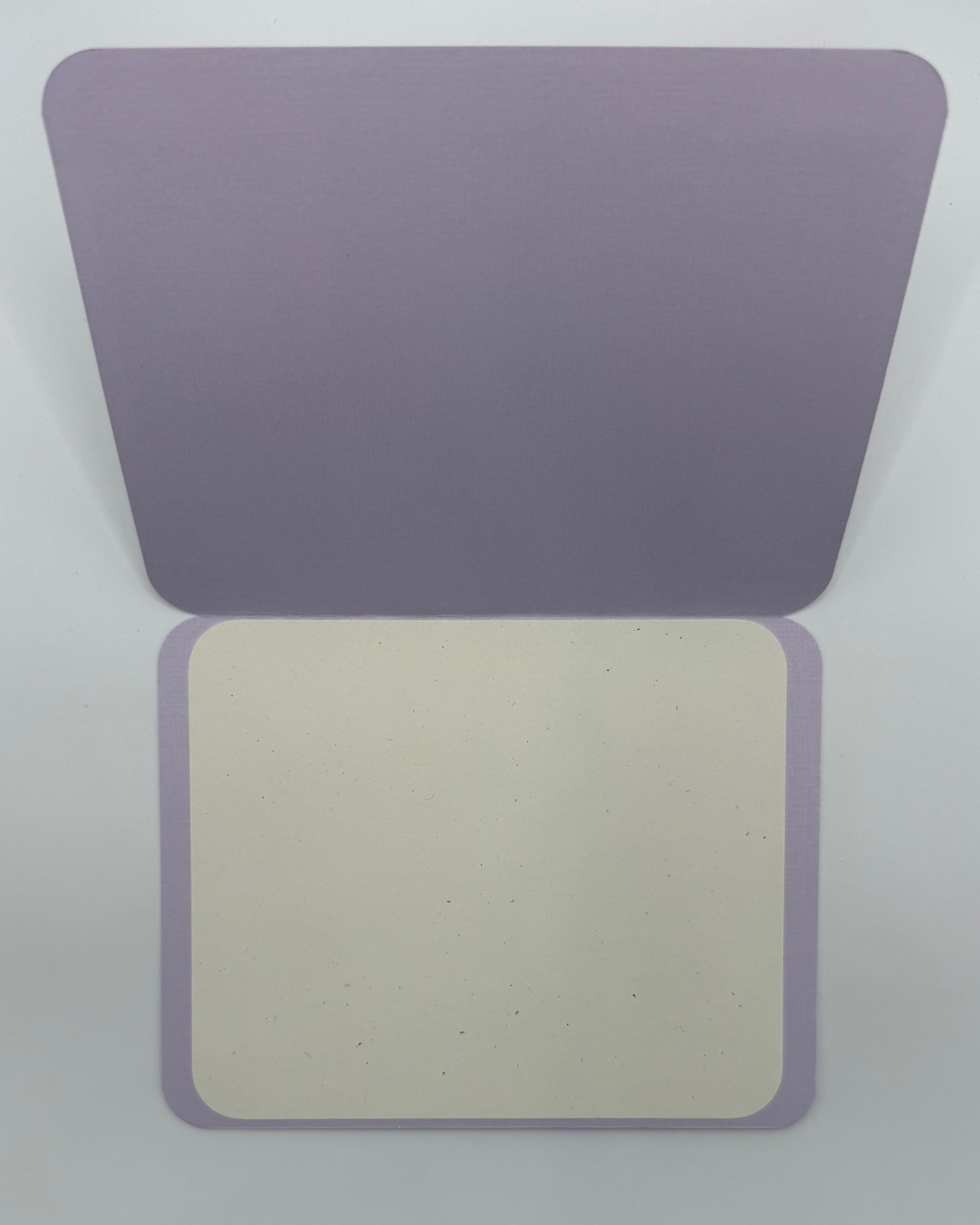 Handmade Birthday Card | Holographic Balloon Letters in Blue or Lavender | Unique Confetti Celebration Card