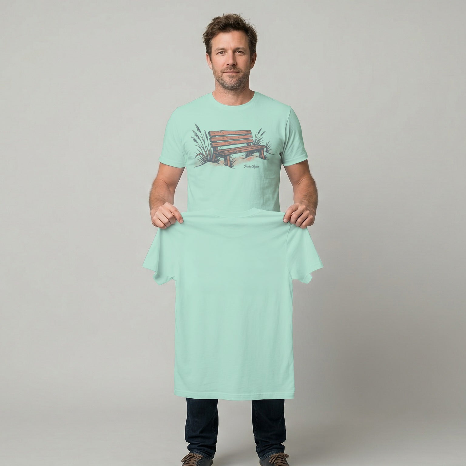 Puka Luna - Dune Bench & Sea Grass Graphic Tee