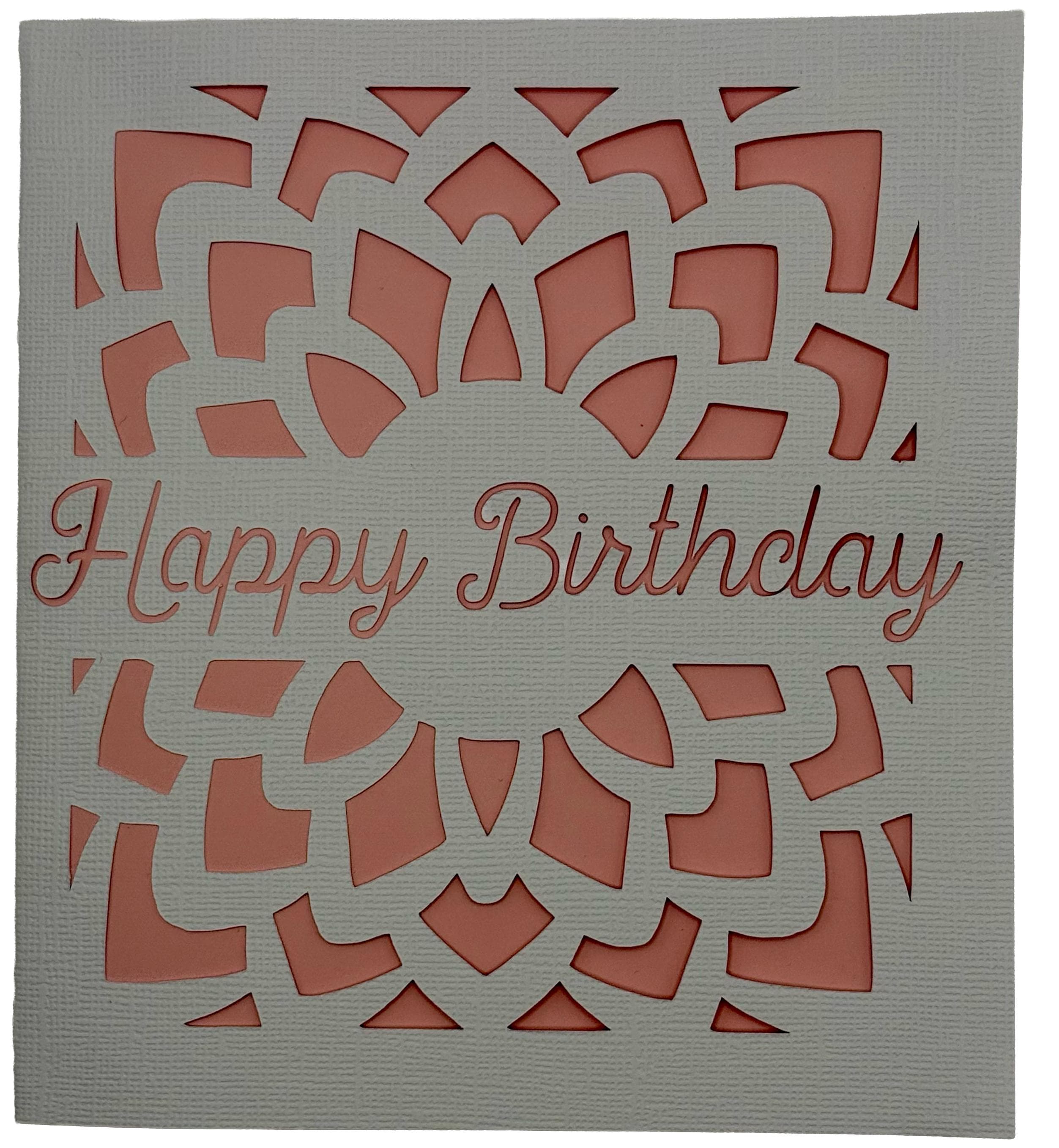 Glitter Mandala Handmade Birthday Card | Die Cut Design