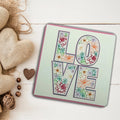 Floral LOVE Greeting Card | Botanical Anniversary, Wedding & Romance Card | Square Format