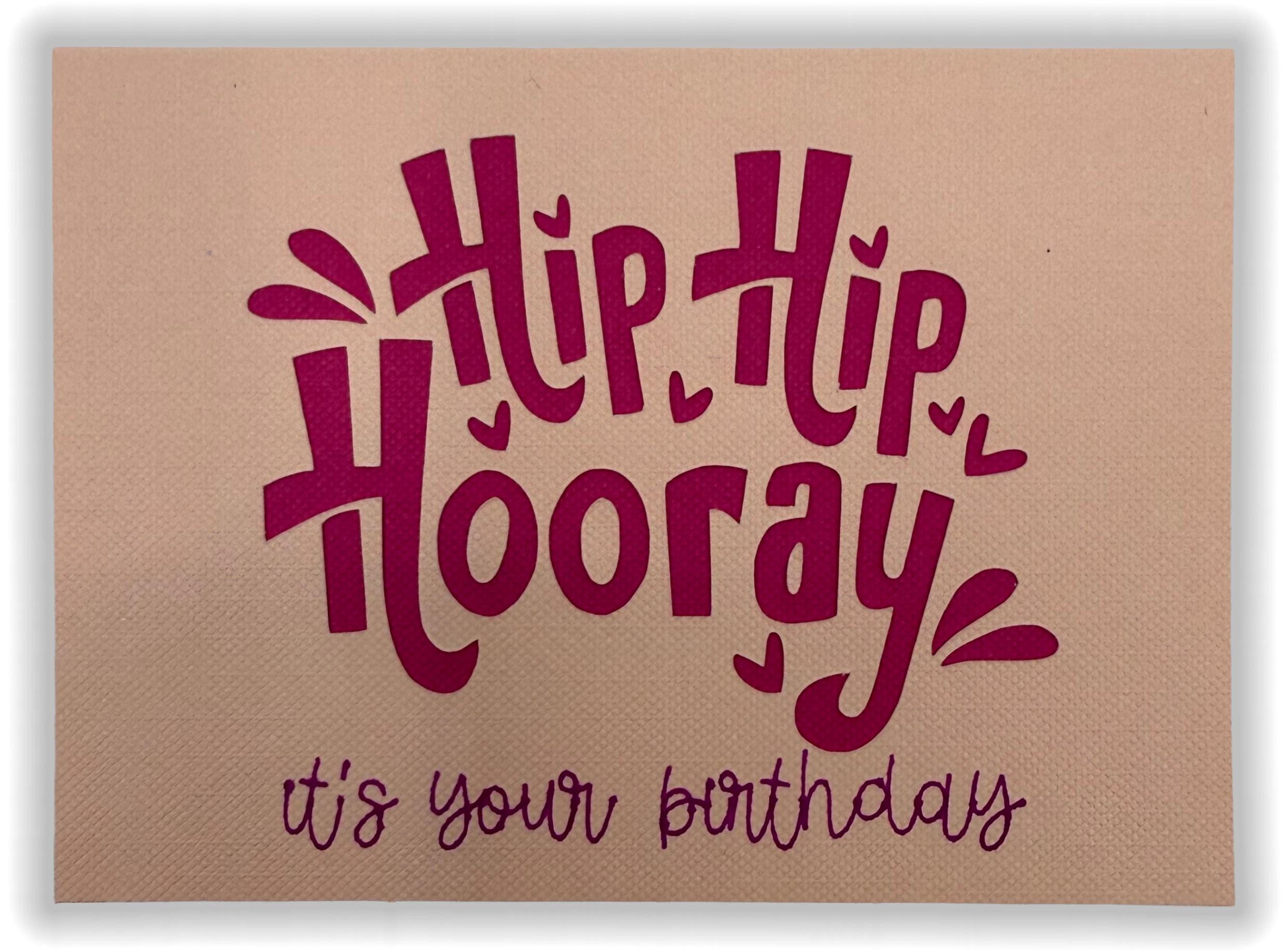 Handmade Birthday Card | Holographic Foil, Navy Blue Cardstock