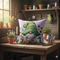 Garden Gnome Floral Pillow Cases – Whimsical Flower Home Decor